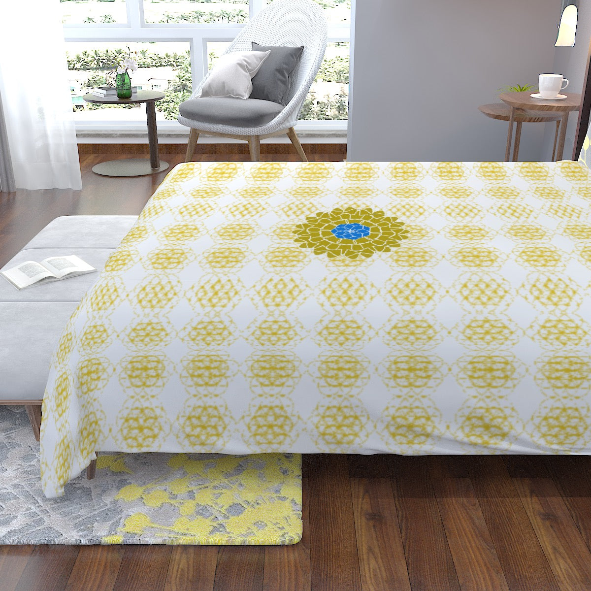 AetherX Prana Bed Quilt (Version 2: Gold - Twin, Queen, King)