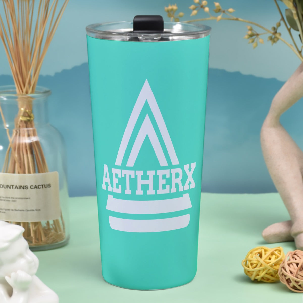 AetherX Charger Tumbler 30oz (Aquamarine)