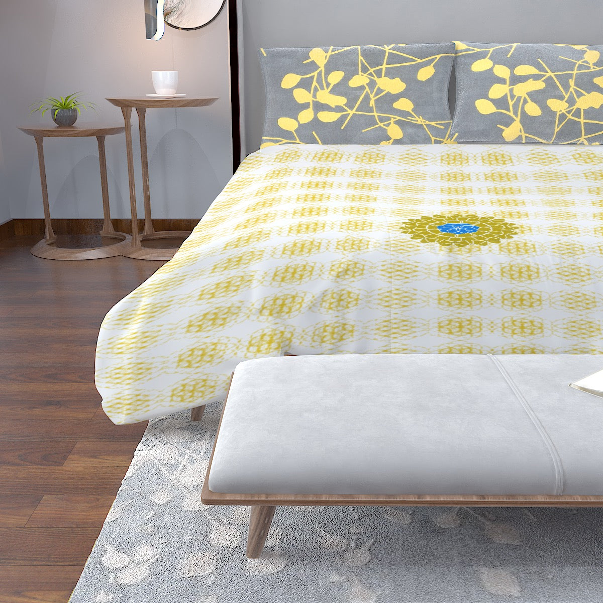 AetherX Prana Bed Quilt (Version 2: Gold - Twin, Queen, King)