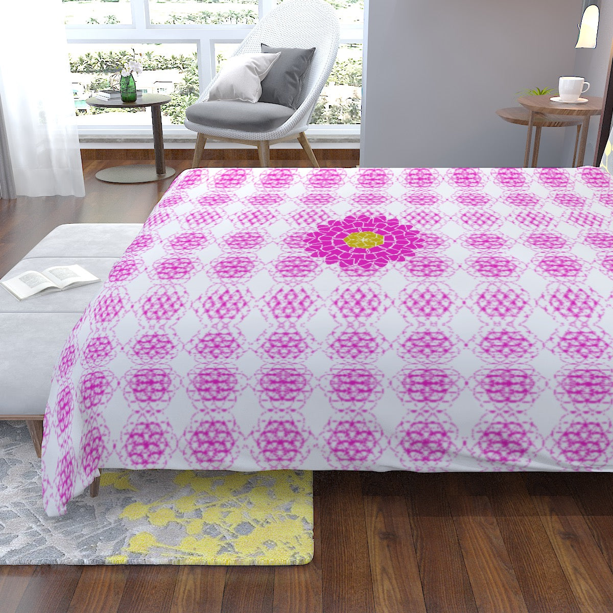 AetherX Prana Bed Quilt (Version 2: Pink - Twin, Queen, King)