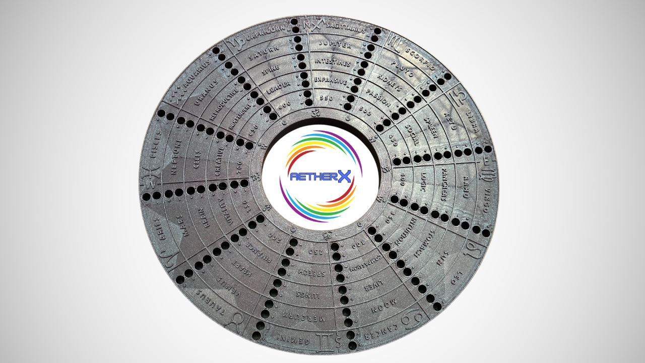 AetherX Manifestation Wheel (w/ Directional Pucks & 60 Wheel Pegs)